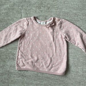 H&M Pink Polka Dot Kids Sweater